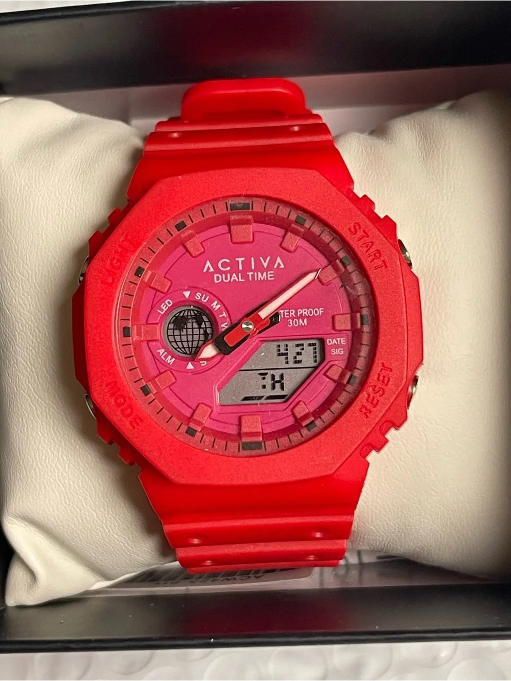 Activa Recon X Invicta Analog Digital Unisex Watch - 45.5mm, Red